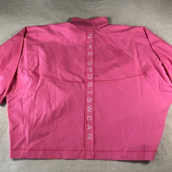 NWT. Nike Full Zip Pink Jacket Oversized Fit Womens Sizes New With Tags. Size XL - Picture 9 of 11
